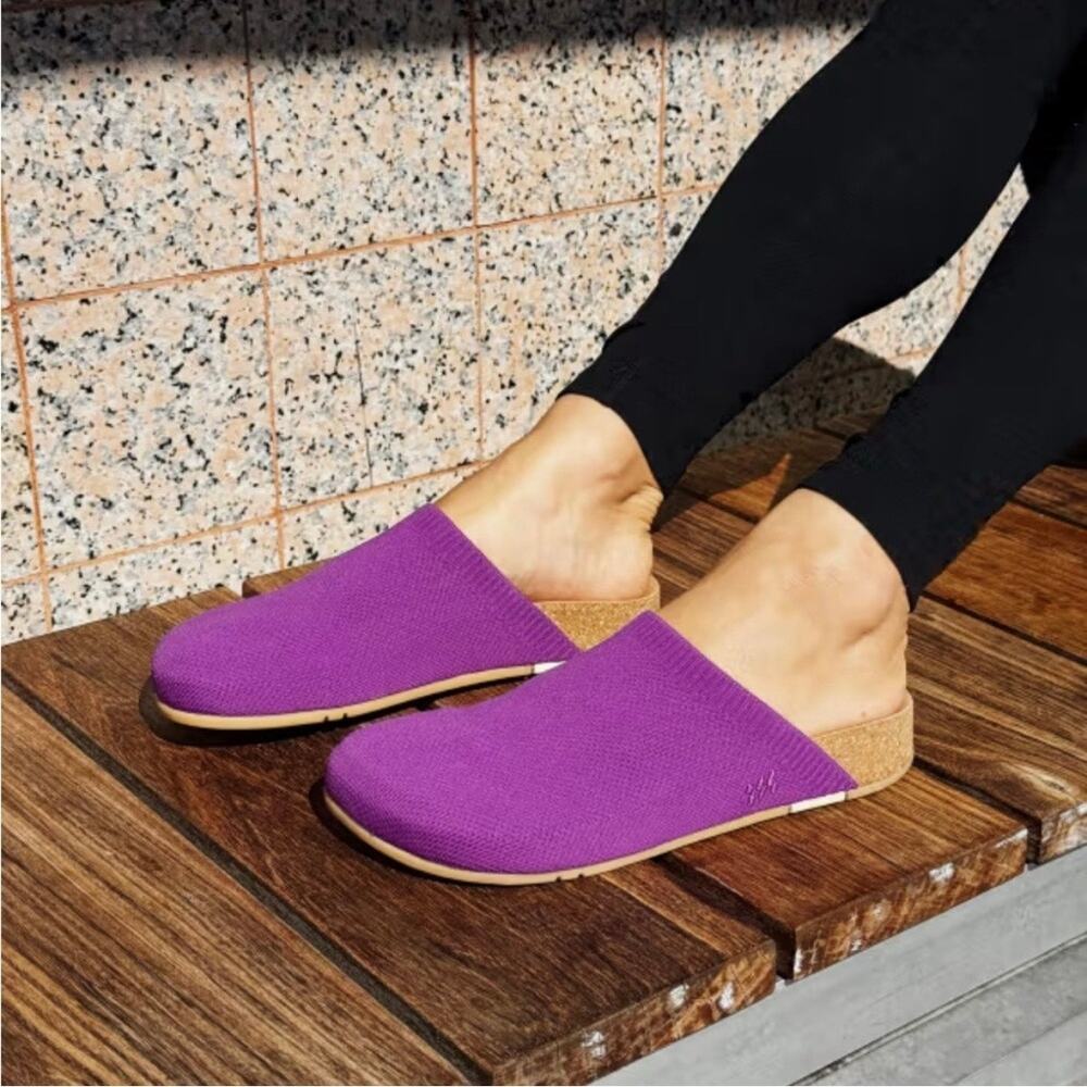 Message Henning Classic Mule Clog Violet Purple E… - image 1